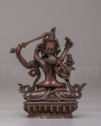 Manjushri With Consort Statue