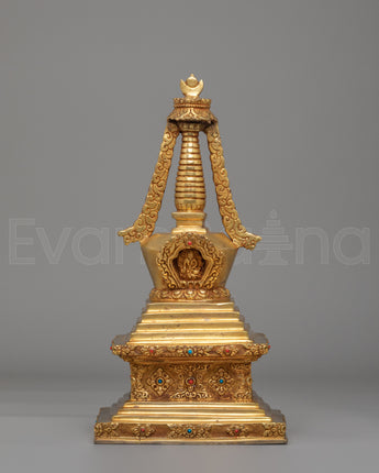 Handcrafted Altar Enlightenment Stupa