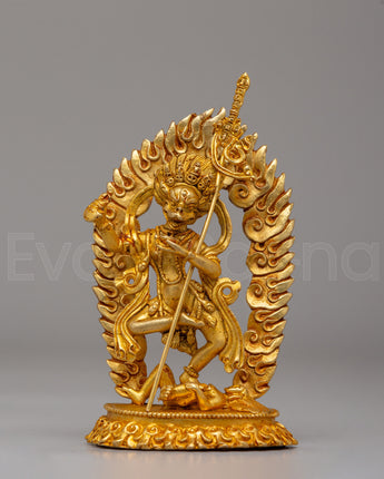 Spiritual Simhamukha Deity Statue