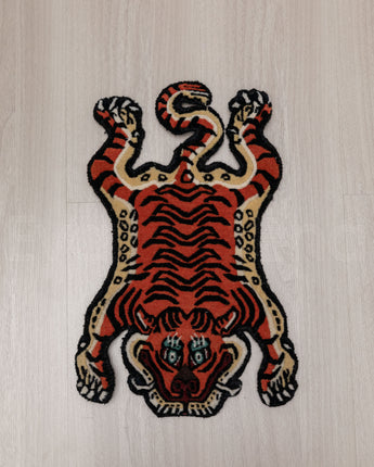 Tibetan Wool Tiger Rug