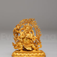Tibetan Red Dzambhala Statue