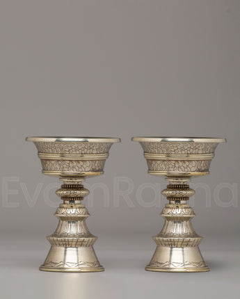 Traditional Meditation Butter Lamp Set