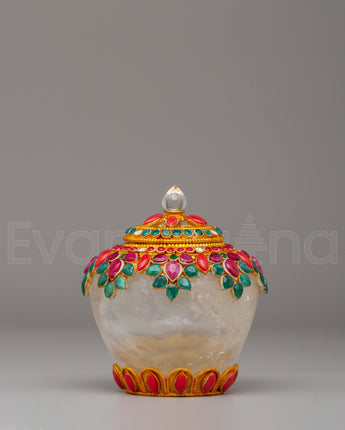Handmade Decorative Crystal Rice Pot