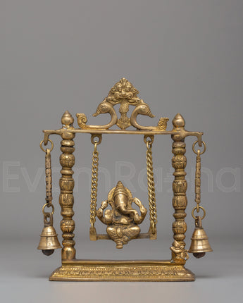 Handmade Ritual Ganesh on Swing