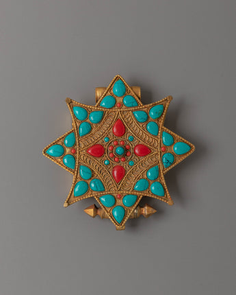 Tibetan Electro Gold Plated Ghau Locket