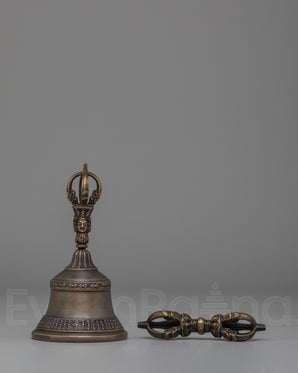 Spiritual Vajra and Bell Set | Tibetan Ritual Tools for Meditation