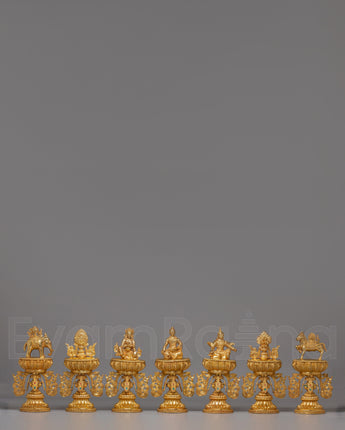 Handcrafted Chakravartin Possessions Sculpture
