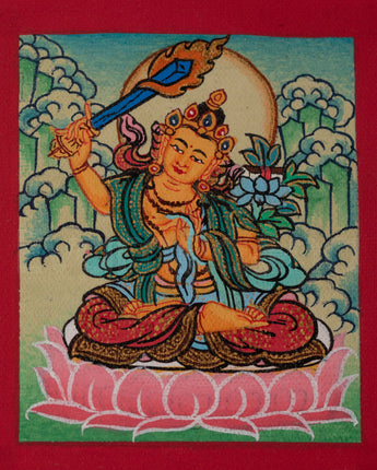 Manjushri Thangka For Locket
