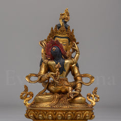 Tibetan Dorje Sempa with Consort Statue