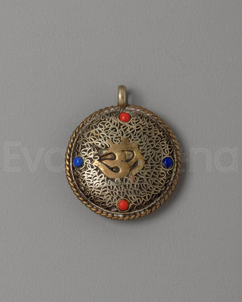 Handcrafted Om Locket