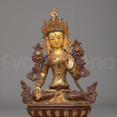 Handcrafted White Tara Statue