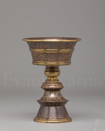 Sacred Tibetan Offering Lamp