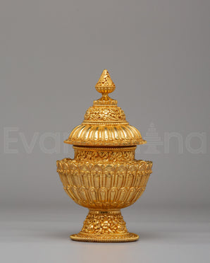 Gold Plated Dhupur Rice Pot