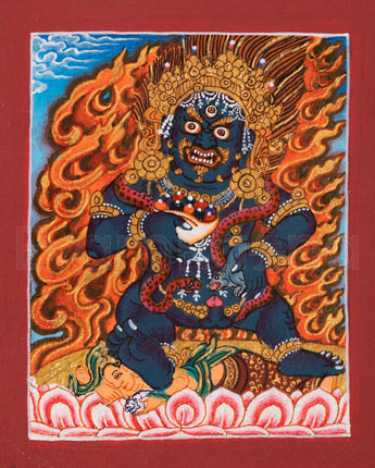 Black Dzambhala Thangka