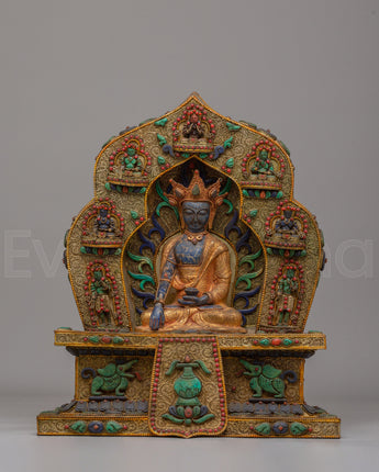 Himalayan Crowned Shakyamuni Buddha Statue