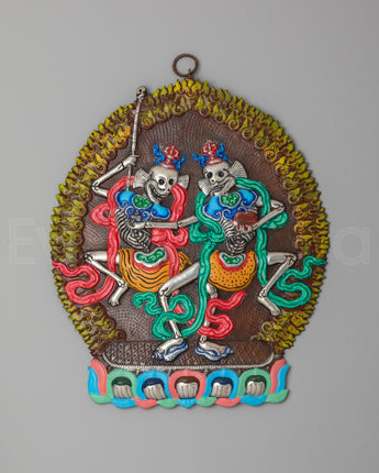Citipati Dharmapala Wall Hanging