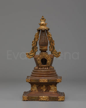 Sacred Copper Stupa Altar Shrine