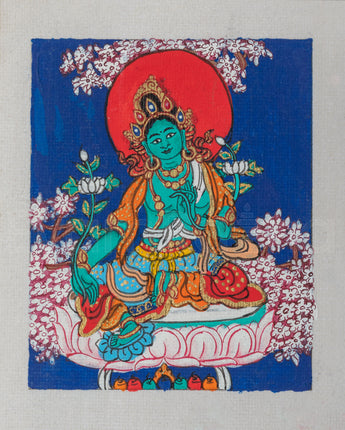 Green Tara Thangka for Locket