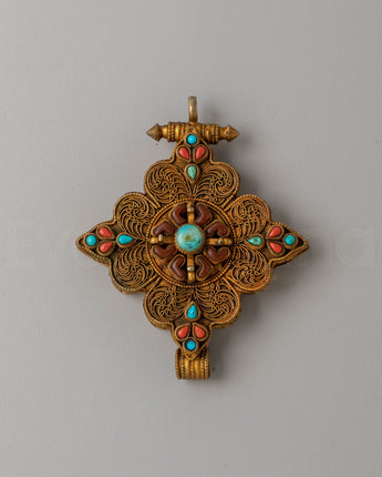 Bishwo Vajra Ghau Box Locket