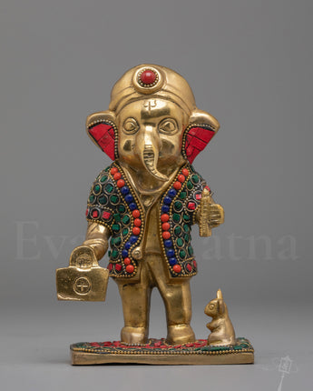 Handmade Standing Ganesh Sculpture