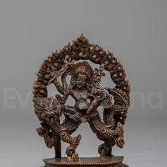 Machine Made White Dzambhala statue