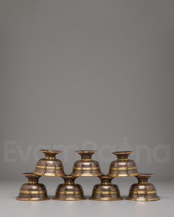 Tibetan Offering Bowls Set