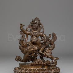 Buddhist Wealth Icon White Dzambhala Statue