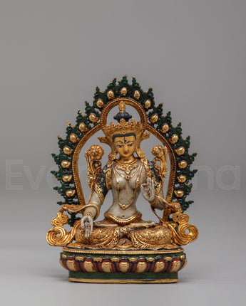 Spiritual White Tara Deity Statue