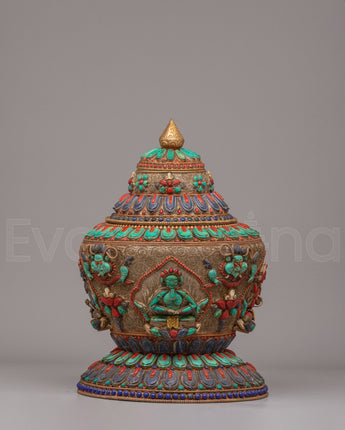 Decorative Tibetan Rice Pot