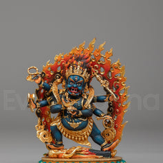 Six-Armed Mahakala Protector Deity Statue