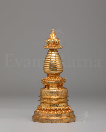 Gold-Plated Ritual Kadampa Stupa