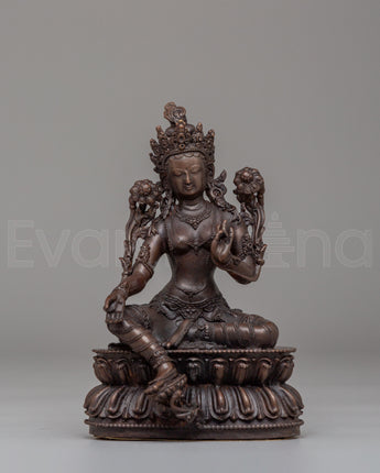 Spiritual Green Tara Altar Statue