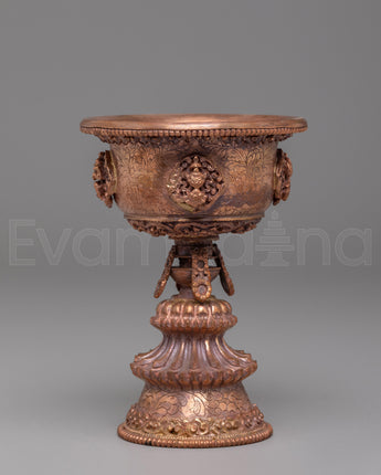 Copper Butter Lamp for Offering