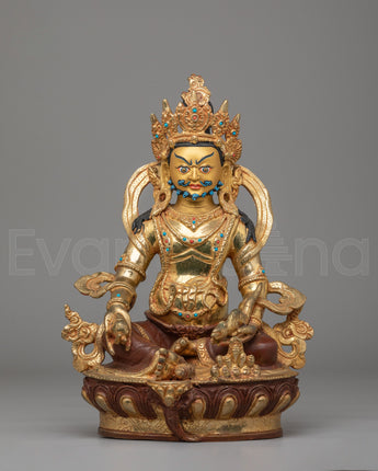 Sacred Buddhist Dzambhala Deity Statue
