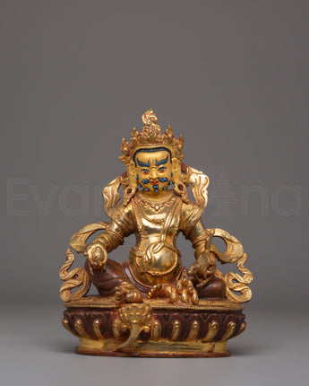 Handcrafted Copper Figurine of Dzambhala
