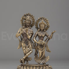 Divine Krishna and Radha Statue