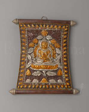 Amitayus Buddha Metal Thangka