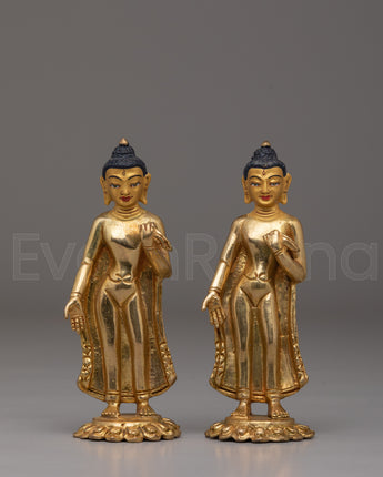 Handmade Dipankara Buddha Copper Statue