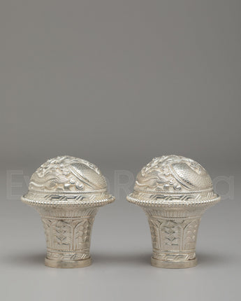 Handmade Brocade Stick Cap Set