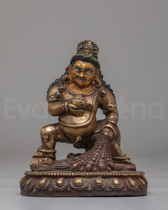 Sacred Black Dzambhala Art Statue
