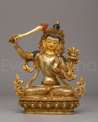 Handcrafted Manjushri Statue