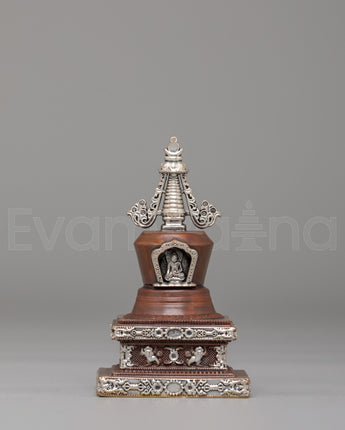 Handcrafted Altar Parinirvana Stupa