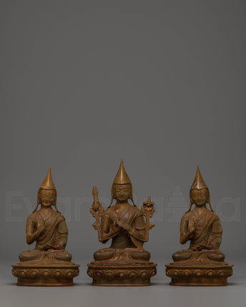 Sacred Tsongkhapa Je Statue Set