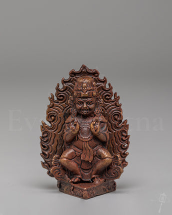 Wrathful Buddhist Mahakala Sculpture