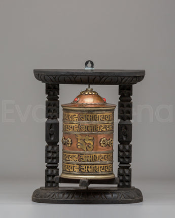 Buddhist Prayer Wheel For Altar
