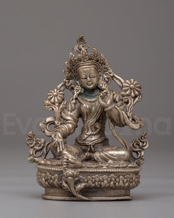 Handcrafted Sacred Green Tara Statue