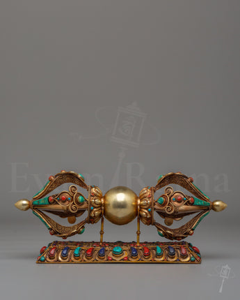 Buddhist Ritual Vajra With Stand