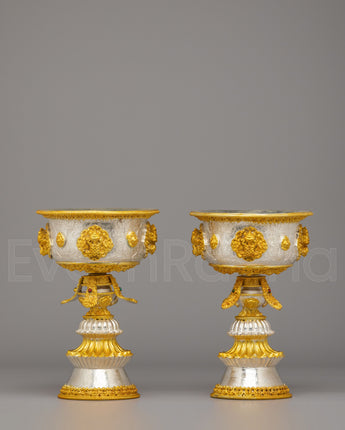 Traditional Ritual Butter Lamp Set