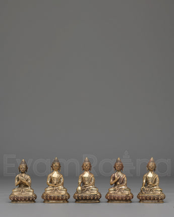 Five-Buddha Set Statue
