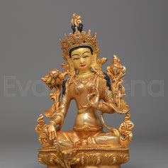 Handcrafted Green Tara Figurine